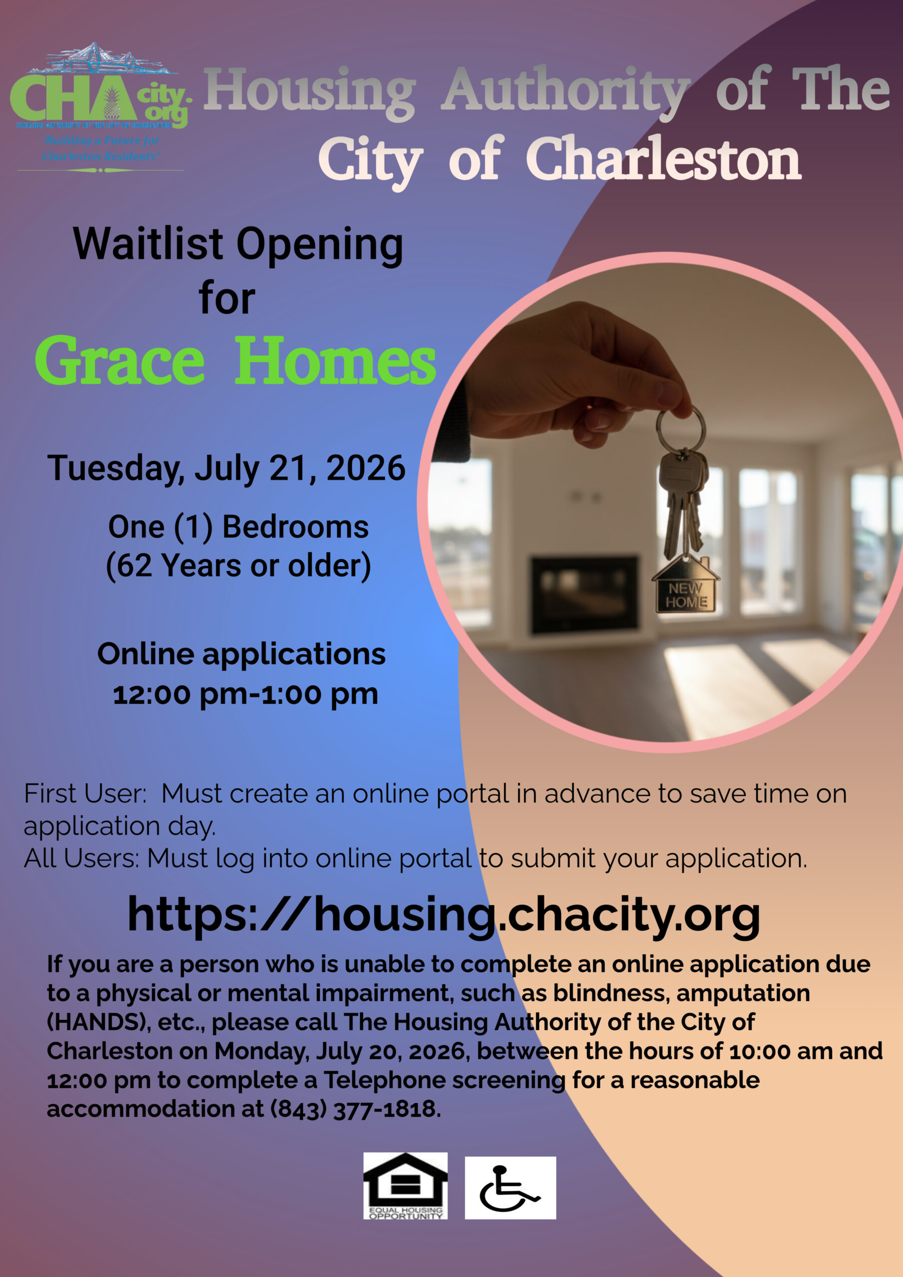 Grace Homes Waitlist 62 years and older 1 – Bedroom